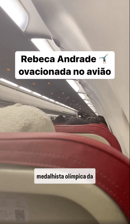 Rebeca Andrade é ovacionada em seu retorno ao Brasil após as Olimpíadas de Paris 2024